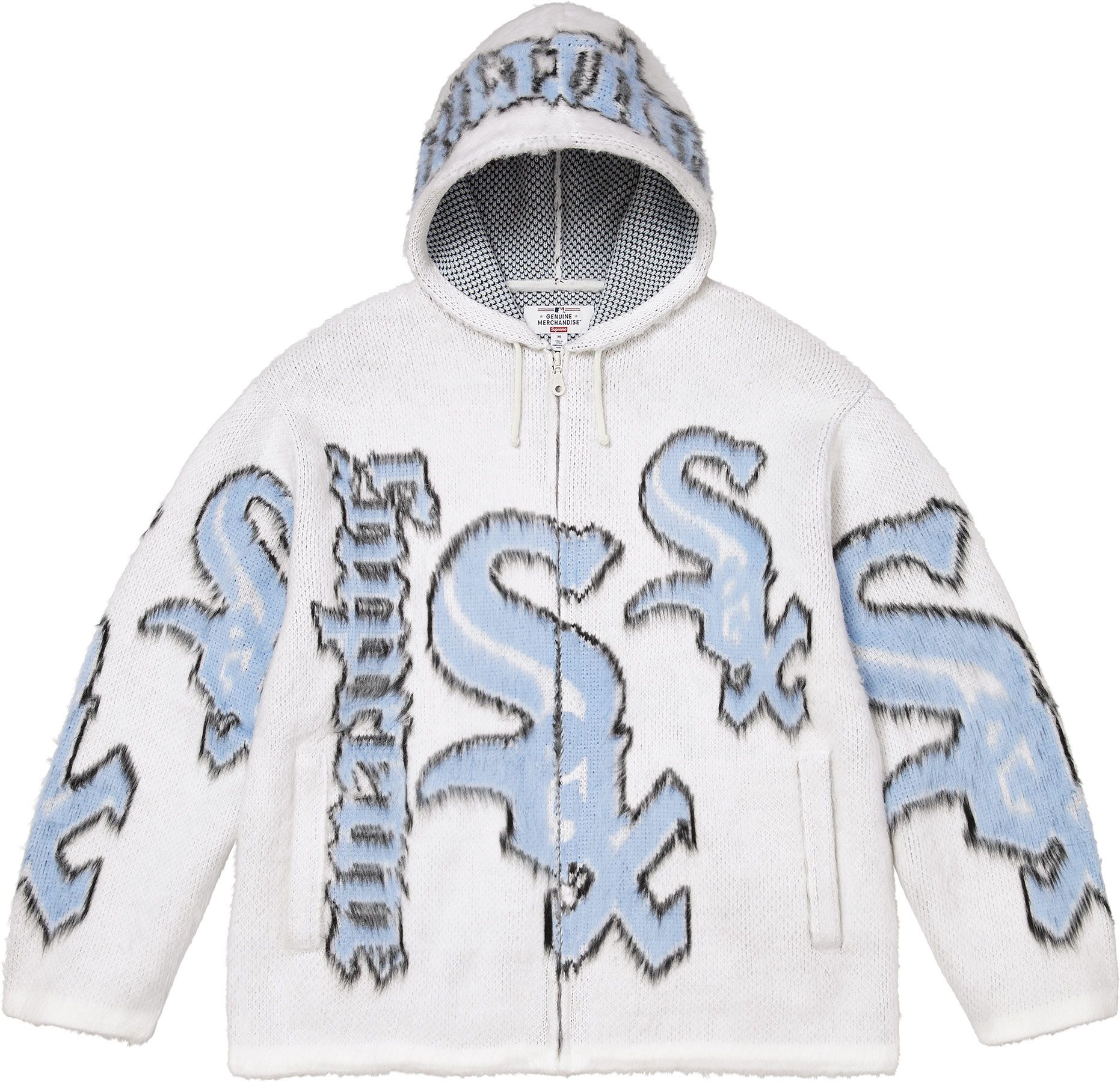 Supreme®/Chicago White Sox™ Zip Up Hooded Sweater view 10